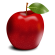 Red apple clipart