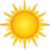 Yellow clipart sun