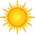 Yellow clipart sun